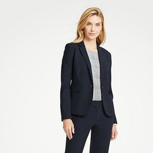 Ann Taylor Tall Seasonless Stretch One Button Perfect Blazer 18 Tall